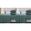 imageTribeca Living MF110DPSSCKPU Solid Deep Pocket Sheet Set California King PurpleAtlantic