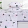 imageTribeca Living Solid Flannel Cal King Sheet Set Super Soft 100 Cotton Extra Deep Pockets NaturalAspen