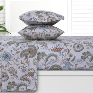 imageAzores 300 Thread Count Organic Cotton Deep Pocket Bed Sheet Set Fits up to 19 Inch Mattress  California King CarolinaYellowIngrid Ivory