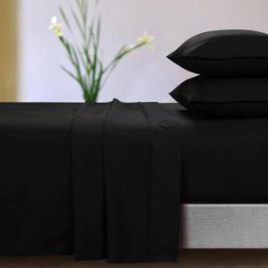 imageTribeca Living MF110DPSSCKPU Solid Deep Pocket Sheet Set California King PurpleCamel