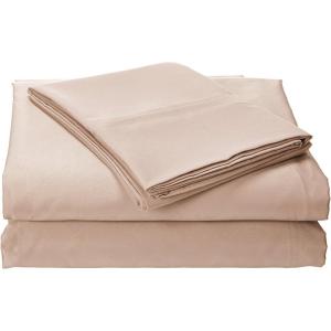 imageTribeca Living MF110DPSSCKPU Solid Deep Pocket Sheet Set California King PurpleCashmere