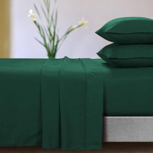 imageTribeca Living MF110DPSSCKPU Solid Deep Pocket Sheet Set California King PurpleFig