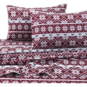 imageTribeca Living SOLFL170SSCKCH Solid 5Ounce Flannel Extra Deep Pocket Cal Chocolate California King Sheet SetOslo