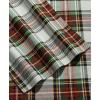 imageTribeca Living 100 Cotton Flannel Sheet Set  Deep Pocket 170GSM Ultra Soft ampamp Cozy Bedding for Winter Cal King Plaid MooseCharleston Plaid