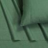 imageTribeca Living 100 Cotton Flannel Sheet Set  Deep Pocket 170GSM Ultra Soft ampamp Cozy Bedding for Winter Cal King Plaid MooseHeather Evergreen
