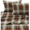 imageTribeca Living 100 Cotton Flannel Sheet Set  Deep Pocket 170GSM Ultra Soft ampamp Cozy Bedding for Winter Cal King Plaid MooseSavannah Plaid Multi