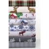 imageTribeca Living 100 Cotton Flannel Sheet Set  Deep Pocket 170GSM Ultra Soft ampamp Cozy Bedding for Winter Cal King Plaid MooseSavannah Plaid Multi