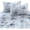 imageTribeca Living 100 Cotton Flannel Sheet Set  Deep Pocket 170GSM Ultra Soft ampamp Cozy Bedding for Winter Cal King Plaid MooseSnowman NavyRed