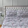 imageTribeca Living 100 Cotton Flannel Sheet Set  Deep Pocket 170GSM Ultra Soft ampamp Cozy Bedding for Winter Cal King Plaid MooseWinter Outing Grey
