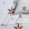 imageTribeca Living 170PKPRFLSS1 California King Paisley GardenBianca Snowflakes