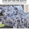 imageTribeca Living 170PKPRFLSS1 California King Paisley GardenDeep Blue