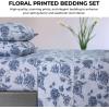 imageTribeca Living 170PKPRFLSS1 California King Paisley GardenDeep Blue