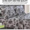 imageTribeca Living 170PKPRFLSS1 California King Paisley GardenDeep Grey