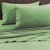 imageTribeca Living FLSOEDSS Luxury Solid Flannel Deep Pocket Sheet Set Cal King ChocolateGreen