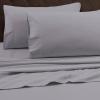 imageTribeca Living FLSOEDSS Luxury Solid Flannel Deep Pocket Sheet Set Cal King ChocolatePlatinum