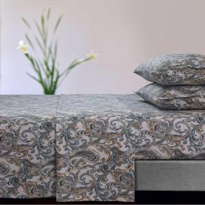 imageTribeca Living 170PKPRFLSS1 California King Paisley GardenDeep Green