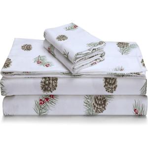 imageTribeca Living 170PKPRFLSS1 California King Paisley GardenPine Cones and Berries