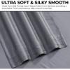 imageTribeca Living BAMB300SSCKWH 300 TC Rayon from Bamboo Deep Pocket Sheet 4 Piece Set WhiteSteel Grey