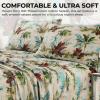 imageTribeca Living California King Bed Sheet Set 300 Thread Count Soft Cotton Sateen Floral Print with Extra Deep Pockets 4Piece Bedding Set Park MulticolorParadise Island Multi