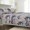 imageTribeca Living Cotton Percale Queen Size Bed Sheet Set 300 Thread Count Extra Deep Pockets MulticolorBarcelona Multi