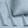imageTribeca Living Cotton Percale Queen Size Bed Sheet Set 300 Thread Count Extra Deep Pockets MulticolorDanielle Paisley Blue