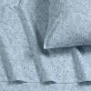imageTribeca Living Cotton Percale Queen Size Bed Sheet Set 300 Thread Count Extra Deep Pockets MulticolorDanielle Paisley Blue