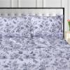 imageTribeca Living Cotton Percale Queen Size Bed Sheet Set 300 Thread Count Extra Deep Pockets MulticolorMargot
