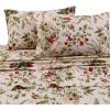 imageTribeca Living Cotton Percale Queen Size Bed Sheet Set 300 Thread Count Extra Deep Pockets MulticolorMaui Multi
