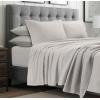 imageTribeca Living Cotton Percale Queen Size Bed Sheet Set 300 Thread Count Extra Deep Pockets MulticolorSand