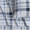 imageTribeca Living Cotton Percale Queen Size Bed Sheet Set 300 Thread Count Extra Deep Pockets MulticolorTribeca Plaid Multicolor