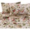 imageTribeca Living Cotton Percale Queen Size Bed Sheet Set 300 Thread Count Extra Deep Pockets MulticolorMaui Multi