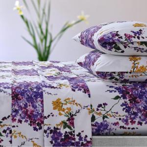 imageTribeca Living Azores Home Serena Printed Deep Pocket Sheet Set Cal King Multicolor SEREN110SHECKMulticolor