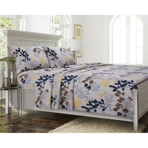 imageTribeca Living Cotton Percale Queen Size Bed Sheet Set 300 Thread Count Extra Deep Pockets MulticolorBarcelona Multi