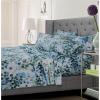 imageTribeca Living 120MFSHEETTWXCP UltraSoft Solid Deep Pocket 4Piece Sheet Set Twin XL Chili Pepper RedEstate Blue