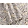 imageTribeca Living 300 Thread Count Fiji Paisley Printed Egyptian Cotton Deep Pocket Sheet Set Twin MulticolorChocolateGrey