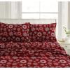 imageTribeca Living CHREVESNSHTW Deep Pocket Sheet Set Twin Xmas Eve SnowflakesCloud Blue