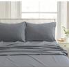 imageTribeca Living CHREVESNSHTW Deep Pocket Sheet Set Twin Xmas Eve SnowflakesGrey