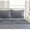 imageTribeca Living CHREVESNSHTW Deep Pocket Sheet Set Twin Xmas Eve SnowflakesGrey