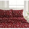 imageTribeca Living CHREVESNSHTW Deep Pocket Sheet Set Twin Xmas Eve SnowflakesGrey