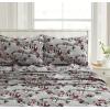 imageTribeca Living CHREVESNSHTW Deep Pocket Sheet Set Twin Xmas Eve SnowflakesIceland