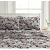 imageTribeca Living CHREVESNSHTW Deep Pocket Sheet Set Twin Xmas Eve SnowflakesIceland