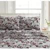 imageTribeca Living CHREVESNSHTW Deep Pocket Sheet Set Twin Xmas Eve SnowflakesIceland