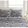 imageTribeca Living CHREVESNSHTW Deep Pocket Sheet Set Twin Xmas Eve SnowflakesPolar Bear