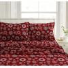 imageTribeca Living CHREVESNSHTW Deep Pocket Sheet Set Twin Xmas Eve SnowflakesReindeer