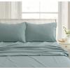 imageTribeca Living CHREVESNSHTW Deep Pocket Sheet Set Twin Xmas Eve SnowflakesSilver Green