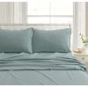imageTribeca Living CHREVESNSHTW Deep Pocket Sheet Set Twin Xmas Eve SnowflakesSilver Green