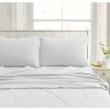 imageTribeca Living CHREVESNSHTW Deep Pocket Sheet Set Twin Xmas Eve SnowflakesWhite