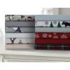 imageTribeca Living CHREVESNSHTW Deep Pocket Sheet Set Twin Xmas Eve SnowflakesXmas Eve Snowflakes