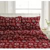 imageTribeca Living CHREVESNSHTW Deep Pocket Sheet Set Twin Xmas Eve SnowflakesXmas Eve Snowflakes