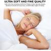imageTribeca Living Crisp and Smooth Egyptian Cotton Percale Solid Sheets and Pillowcase Set Extra Deep Pocket 350 Thread Count 4Piece Luxury Bedding California King Light IvoryGreen